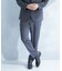 LIFE STYLE TAILOR　リネンライク千鳥柄コンフォータブルパンツ