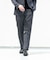 LIFE STYLE TAILOR　リネンライク千鳥柄コンフォータブルパンツ