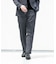 LIFE STYLE TAILOR　リネンライク千鳥柄コンフォータブルパンツ
