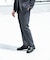 LIFE STYLE TAILOR　リネンライク千鳥柄コンフォータブルパンツ
