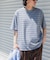 FORK&SPOON　PEカノコボーダーショートスリーブTシャツ