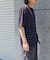 FORK&SPOON　PEカノコボーダーショートスリーブTシャツ