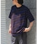 FORK&SPOON　PEカノコボーダーショートスリーブTシャツ