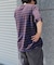 FORK&SPOON　PEカノコボーダーショートスリーブTシャツ