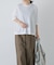 ハイツイストコットン半袖Tシャツ