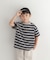 『150サイズあり』ランダムボーダーワイドTシャツ(KIDS)