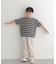 『150サイズあり』ランダムボーダーワイドTシャツ(KIDS)