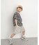 『150サイズあり』ランダムボーダーワイドTシャツ(KIDS)
