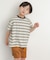 『150サイズあり』ランダムボーダーワイドTシャツ(KIDS)