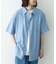 接触冷感リネン混ショートスリーブシャツ