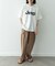 リネン混ワイドイージーパンツ
