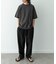 リネン混ワイドイージーパンツ