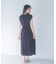 楊柳サテンウエストマークワンピース