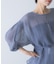 CHIGNON　シアーチェックボリュームスリーブプルオーバー