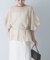 CHIGNON　シアーチェックボリュームスリーブプルオーバー