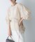 CHIGNON　シアーチェックボリュームスリーブプルオーバー