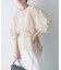 CHIGNON　シアーチェックボリュームスリーブプルオーバー
