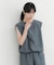 『UR TECH DRYLUXE』ハイツイストフレンチスリーブブラウス