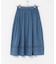 SOIL　COTTON VOILE LACE SKIRT