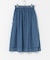 SOIL　COTTON VOILE LACE SKIRT
