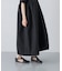 コットンシルクサイドギャザーワンピース