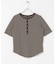 ワッフルボーダーヘンリネックTEE