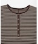 ワッフルボーダーヘンリネックTEE