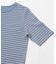ワッフルボーダーヘンリネックTEE