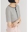 ワッフルボーダーヘンリネックTEE