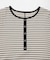 ワッフルボーダーヘンリネックTEE