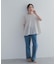 フレア切替えブラウス