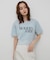 クロップドレースロゴTシャツ(半袖)