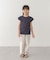 花柄ワッフルフレンチフリルTシャツ(KIDS)