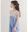 花柄ワッフルフレンチフリルTシャツ(KIDS)