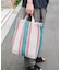2WAYストライプトートバッグ