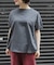 FORK&SPOON　ボトルネックギャザースリーブTシャツ