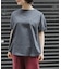 FORK&SPOON　ボトルネックギャザースリーブTシャツ