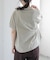FORK&SPOON　ボトルネックギャザースリーブTシャツ