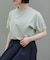 FORK&SPOON　ボトルネックギャザースリーブTシャツ
