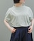 FORK&SPOON　ボトルネックギャザースリーブTシャツ