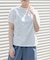 FORK&SPOON　ボトルネックギャザースリーブTシャツ