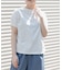 FORK&SPOON　ボトルネックギャザースリーブTシャツ