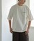 FORK&SPOON　フロッキープリントTシャツ