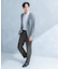 LIFE STYLE TAILOR　メランジニットイージージャケット