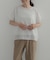 シアーチェックレイヤードブラウス