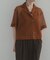 オープンカラーメッシュシャツ
