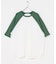 配色ワッフルラグランショートスリーブTシャツ