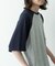 配色ワッフルラグランショートスリーブTシャツ