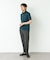 LIFE STYLE TAILOR　カッタウェイ鹿の子半袖プルオーバー