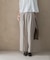 防シワハイウエストワイドスラックス